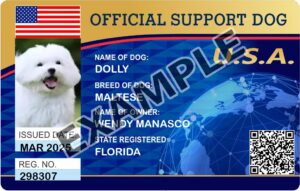 Support Dog ID Card