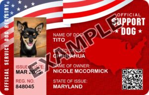Support Dog Card