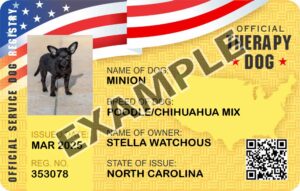 Therapy Dog ID Card